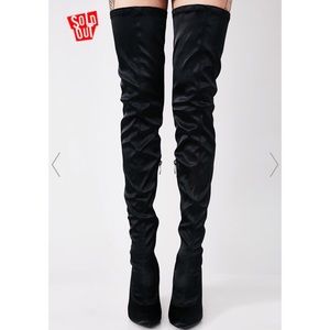 Dolls Kill thigh high boots